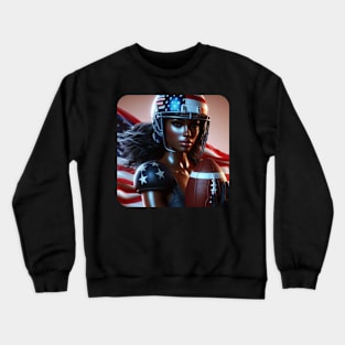 American Woman NFL Football Player #24 Crewneck Sweatshirt